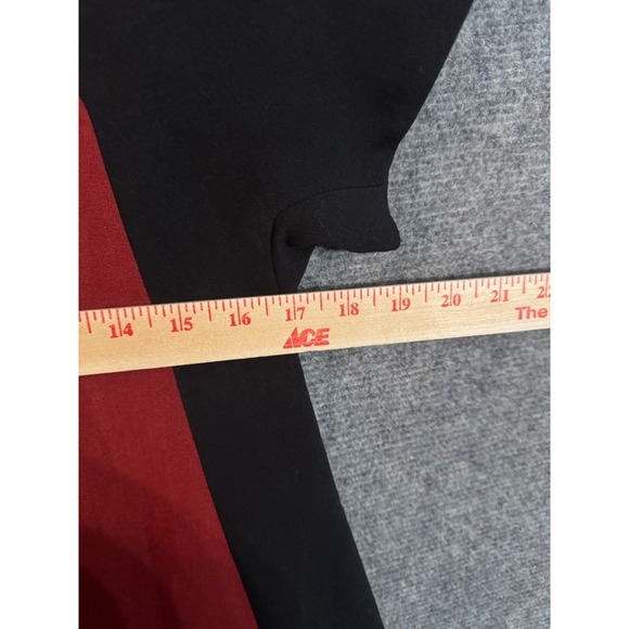 NWT Kate Spade Bosley Dress NJMU2069 Basic Geometry Black Red Size 0 - Picture 7 of 10